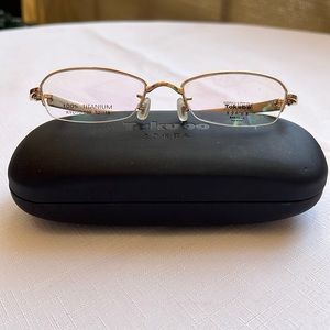 Takubo Kyoto-009 Gold Titanium Eyeglass Frame New in Box!